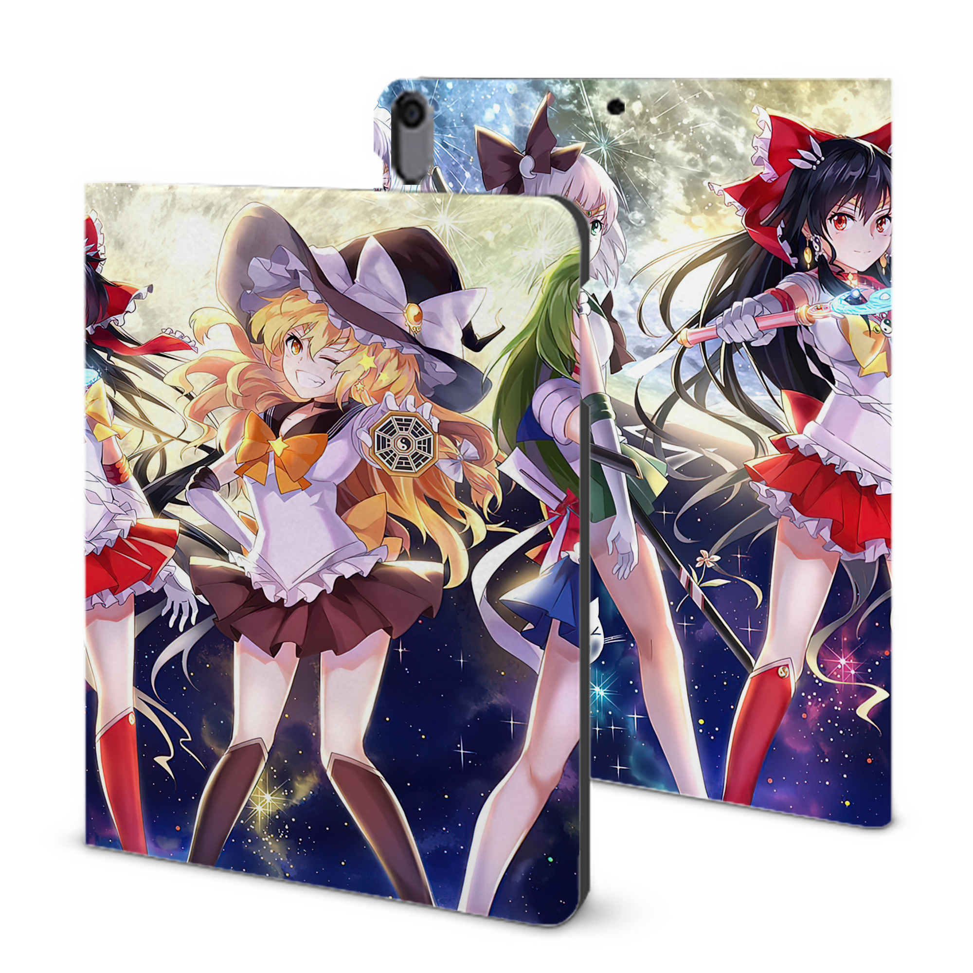 （画像用） 美少女戦士セーラームーン Sailor Moon IPad ケース ブック型 PUレザー TPU 耐衝撃 軽量 薄型 ペン収納なし 全面保護 IPad 各モデル対応